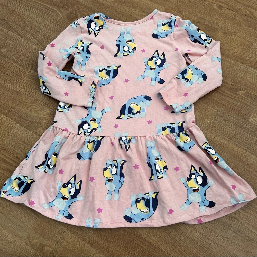 Disney adorable Pink and blue Bluey dress